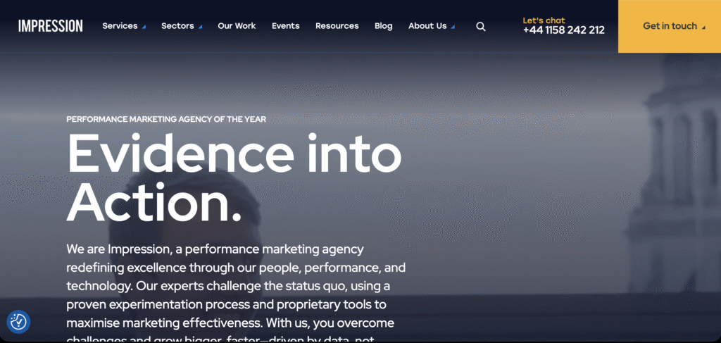 impression marketing home screen